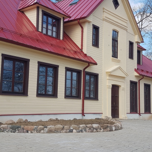 Centra logi rāmi raugās Daugavas plūdumā un uz jauno pludmali:)