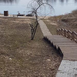 Kāpnes uz Daugavu un veselības takas turpinājums.