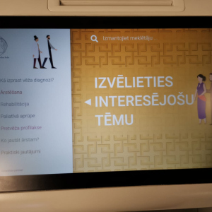 Tā izskatās ekrāns, ja strādājam ar  asistentu.